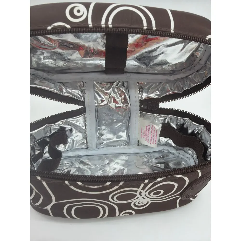 Amy Coe Brown and White Baby Supplies Bags Lunch Box Diaper Bag Bottle Bag 3 Set